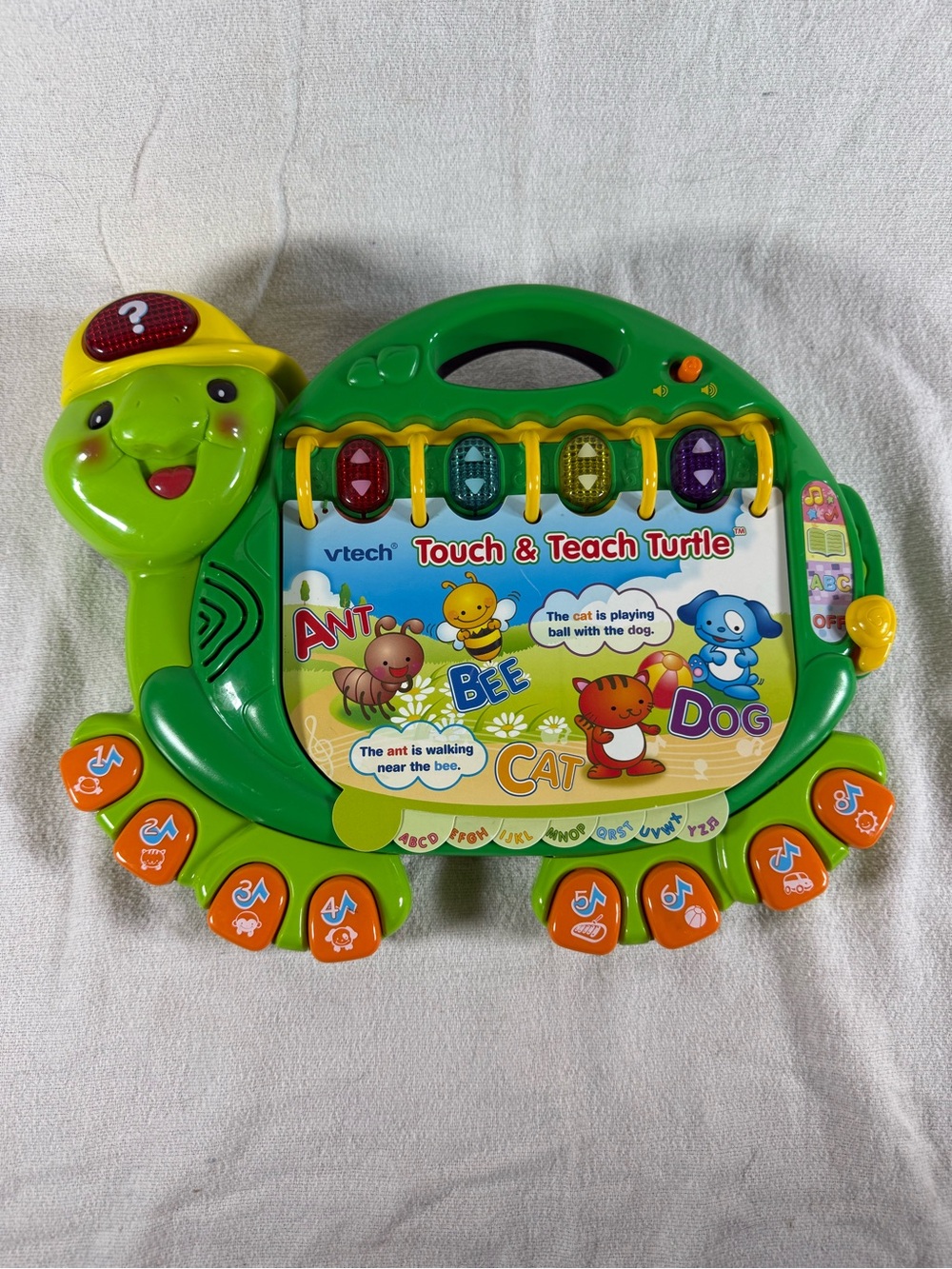 VTech Touch & Teach Turtle Educational Interactive Flip Book Toy *Works*